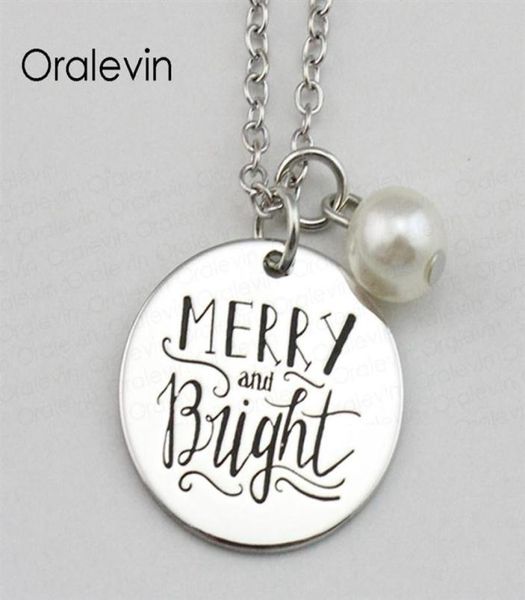 fashion merry and bright inspirational hand stamped engraved accessories custom pendant necklace gift jewelry 18inch 22mm 10pcs lo1491758, Silver
fashion merry and bright inspirational hand stamped engraved accessories custom pendant necklace gift jewelry 18inch 22mm 10pcs lo1491758, Silver