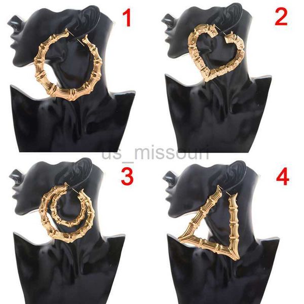 stud 1 pair women hoop earrings earrings large gold color big hoop earring bamboo hoopearring 4 styles j230529, Golden;silver
stud 1 pair women hoop earrings earrings large gold color big hoop earring bamboo hoopearring 4 styles j230529, Golden;silver
