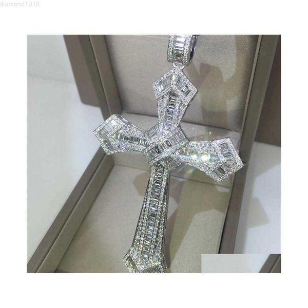 pendant necklaces 14k gold long diamond cross 925 sterling sier party wedding pendants necklace for women men moissanite jewelry gif dhdfk, Silver
pendant necklaces 14k gold long diamond cross 925 sterling sier party wedding pendants necklace for women men moissanite jewelry gif dhdfk, Silver