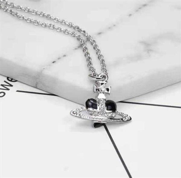 european and american fashion burgundy black large love saturn necklace288i1136782, Silver
european and american fashion burgundy black large love saturn necklace288i1136782, Silver