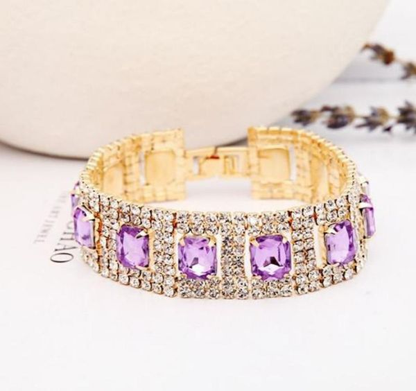 link chain gold color bracelets for women crystal rhinestone tennis link bangles wedding bridal jewelry b0216161955, Black
link chain gold color bracelets for women crystal rhinestone tennis link bangles wedding bridal jewelry b0216161955, Black