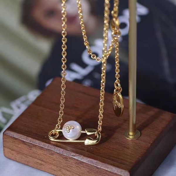 western empress dowager vivian wears saturn pearl pin necklace female creative personality paper clip pendant small crowd collar chain, Silver
western empress dowager vivian wears saturn pearl pin necklace female creative personality paper clip pendant small crowd collar chain, Silver