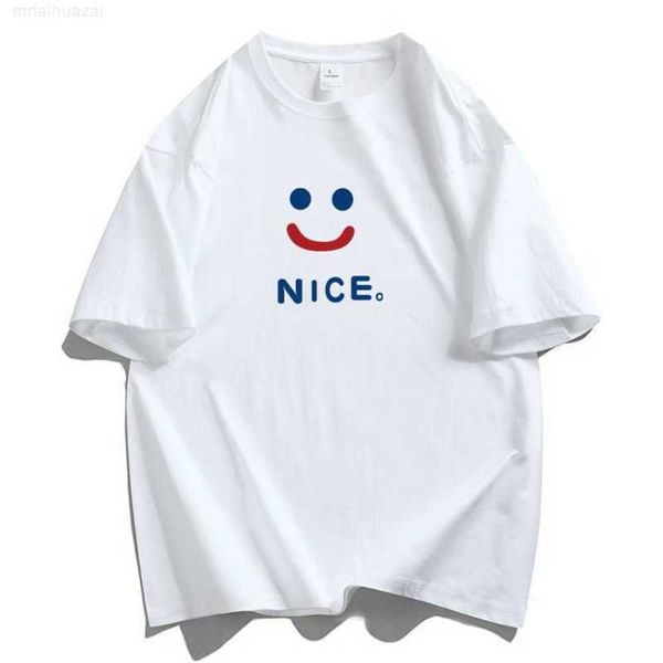 short sleeved t-shirt for men in the summer of 2023, new smiling face printed t-shirt, pure cotton round neck, half base shirt trend, Black;brown
short sleeved t-shirt for men in the summer of 2023, new smiling face printed t-shirt, pure cotton round neck, half base shirt trend, Black;brown