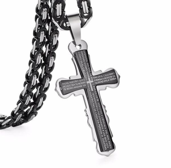 black silver tone bible cross strong long thick link byzantine chain gift for men jewelry stainless steel pendant necklace jewelry4524795
black silver tone bible cross strong long thick link byzantine chain gift for men jewelry stainless steel pendant necklace jewelry4524795
