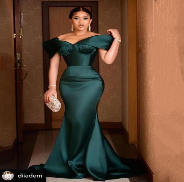 plus size arabic aso ebi hunter green mermaid prom dresses off shoulder satin evening formal party second reception gowns7750295, Black
plus size arabic aso ebi hunter green mermaid prom dresses off shoulder satin evening formal party second reception gowns7750295, Black