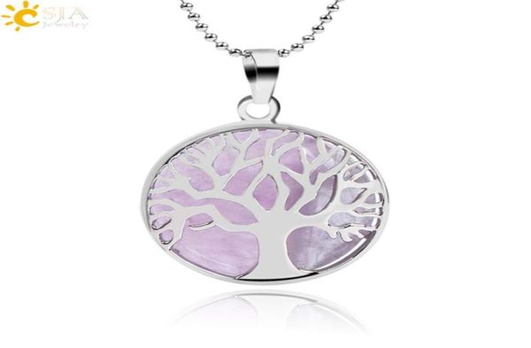 csja natural round stone kabbalah tree of life pendant necklaces rose quartz white crystal lapis lazuli tiger eye amethyst necklac2377577, Silver
csja natural round stone kabbalah tree of life pendant necklaces rose quartz white crystal lapis lazuli tiger eye amethyst necklac2377577, Silver
