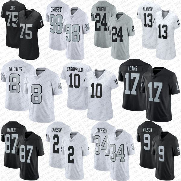 davante adams maxx crosby custom football jersey hunter renfrow jimmy garoppolo jakobi meyers raiders josh jacobs tyree wilson aidan o', Black;red
davante adams maxx crosby custom football jersey hunter renfrow jimmy garoppolo jakobi meyers raiders josh jacobs tyree wilson aidan o', Black;red