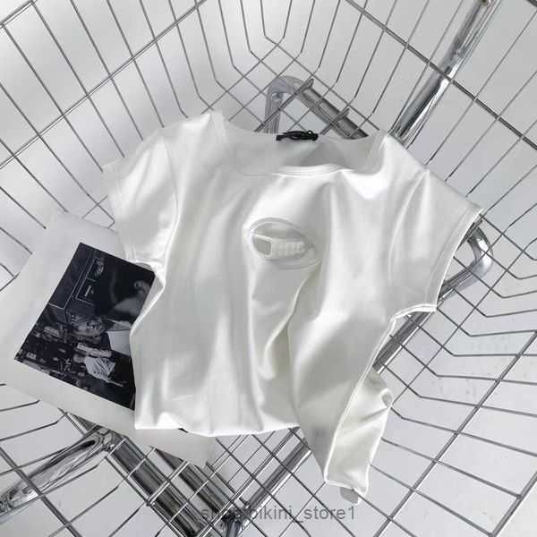 women's t-shirt designer crop 2023ss new summer lettering embroidery slim stretch show thin round neck diesel short-sleeved 3 71tu, White
women's t-shirt designer crop 2023ss new summer lettering embroidery slim stretch show thin round neck diesel short-sleeved 3 71tu, White