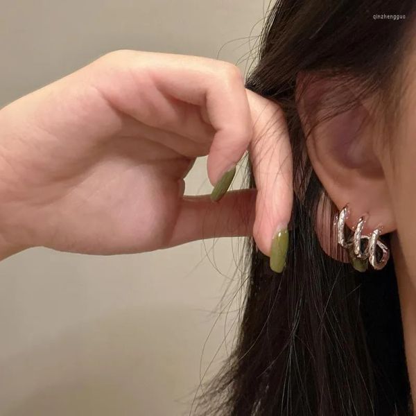 stud earrings s925 sterling silver korean version niche design fashion texture simple multi-layer ear jewelry, Golden
stud earrings s925 sterling silver korean version niche design fashion texture simple multi-layer ear jewelry, Golden