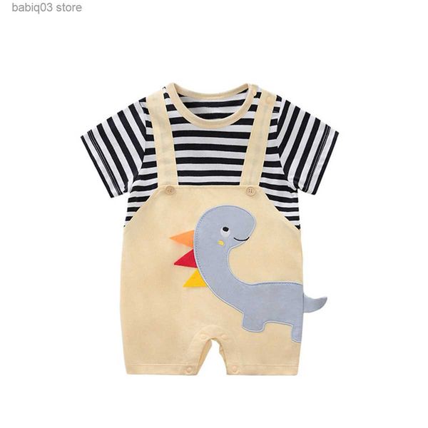 rompers summer newborn baby romper cartoon dinosaur printing infant boy clothes rompers cotton short sleeve boys jumpsuit t230529, Blue
rompers summer newborn baby romper cartoon dinosaur printing infant boy clothes rompers cotton short sleeve boys jumpsuit t230529, Blue