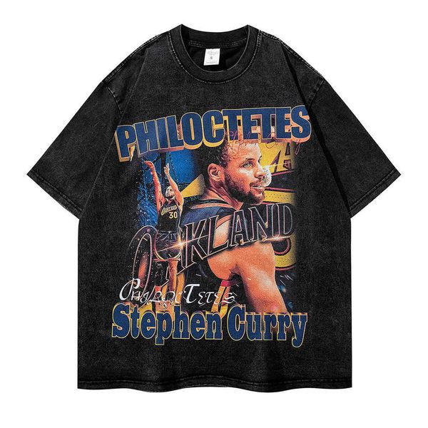 23 summer new short sleeves round neck wash t-shirt printed direct spray loose street basketball trendy ins style, White;black
23 summer new short sleeves round neck wash t-shirt printed direct spray loose street basketball trendy ins style, White;black