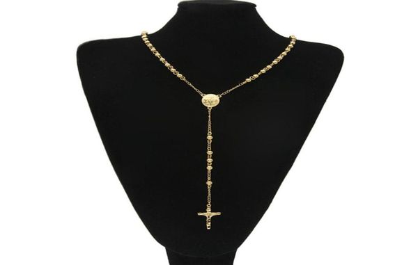 gold stainless steel bead chain jesus christ cross pendant rosary long necklace mens womens hip hop jewelry250i6962595, Silver
gold stainless steel bead chain jesus christ cross pendant rosary long necklace mens womens hip hop jewelry250i6962595, Silver