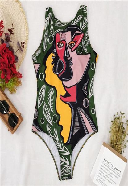 2021 print swimwear women one piece swimsuit tights beachwear painterly style bathing suit swim monokini y0965426605
2021 print swimwear women one piece swimsuit tights beachwear painterly style bathing suit swim monokini y0965426605