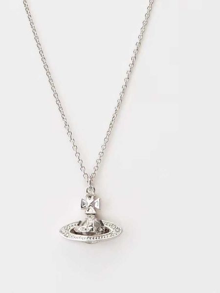 vivienne west wood queen mother vivian half glass bead rivet necklace, Silver