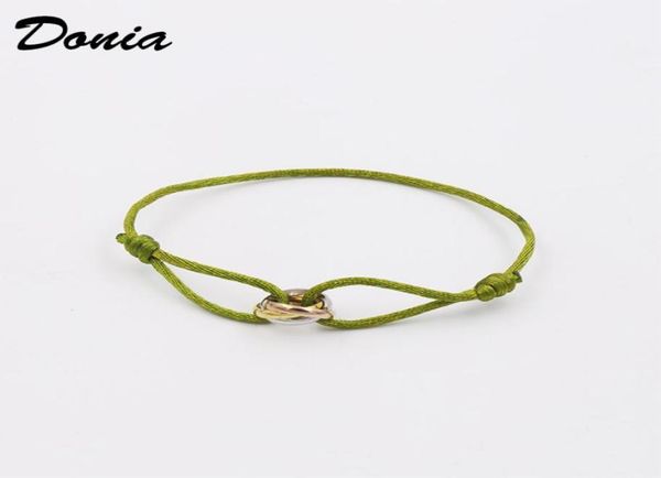 donia jewelry threering bangle european and american fashion designers luxury leather rope exaggerated titanium steel microinlai8208530, Black
donia jewelry threering bangle european and american fashion designers luxury leather rope exaggerated titanium steel microinlai8208530, Black