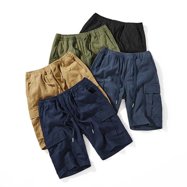 casual fashion brand loose khaki shorts summer men's cotton linen overalls pants thin{category}{category}, White;black
casual fashion brand loose khaki shorts summer men's cotton linen overalls pants thin{category}{category}, White;black