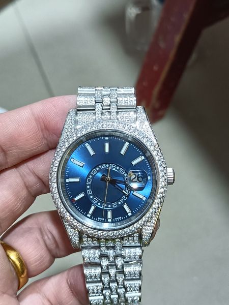 2023 new men's watch, sky full diamond five beads, 40mm fully automatic mechanical high end watch, Slivery;brown
2023 new men's watch, sky full diamond five beads, 40mm fully automatic mechanical high end watch, Slivery;brown
