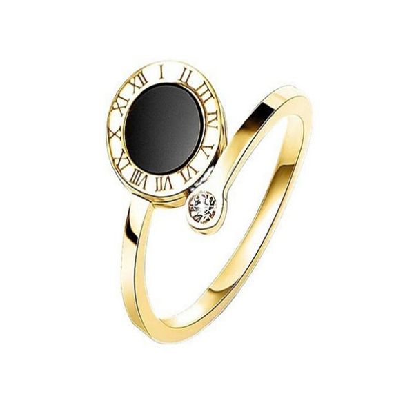 european and american stainless steel roman numerals case ring opening zircon tail ring fashion women's jewelry ae798, Silver
european and american stainless steel roman numerals case ring opening zircon tail ring fashion women's jewelry ae798, Silver