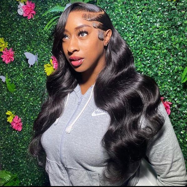 glueless body wave 13x4 13x6 hd lace frontal wig 30 34 inch loose body wave brazilian lace front human hair wigs for women, Black;brown
glueless body wave 13x4 13x6 hd lace frontal wig 30 34 inch loose body wave brazilian lace front human hair wigs for women, Black;brown
