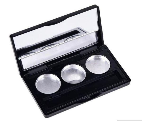 diy black 3 round eye shadow lipstick cosmetic empty makeup box grid packing case palette7327530
diy black 3 round eye shadow lipstick cosmetic empty makeup box grid packing case palette7327530