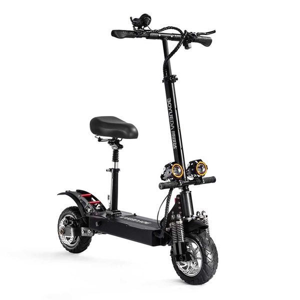 Image of Off Road Electric Scooter For Adult With Seat 52V Dual Motor 3200W Top Speed 65km/h 10 inch Tire E-scooter
