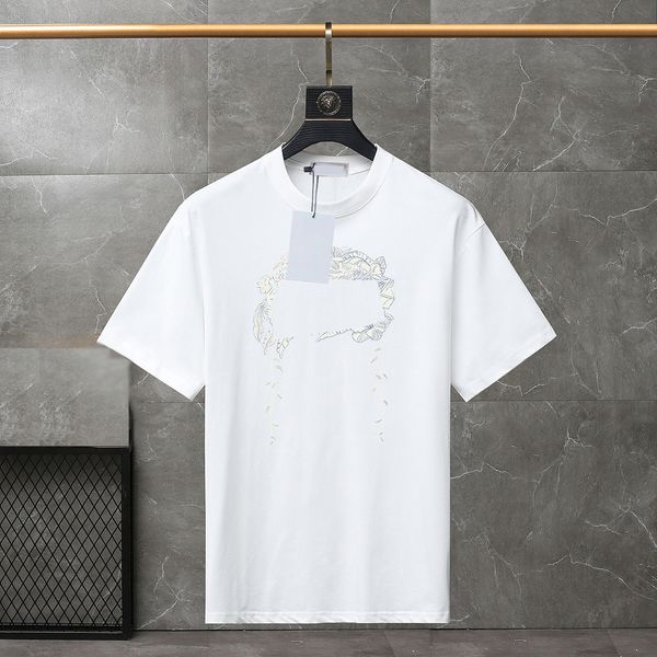 european and american luxury brand t-shirts for men and women summer round neck short sleeved outdoor fashion casual pure cotton letter cart, White;black
european and american luxury brand t-shirts for men and women summer round neck short sleeved outdoor fashion casual pure cotton letter cart, White;black