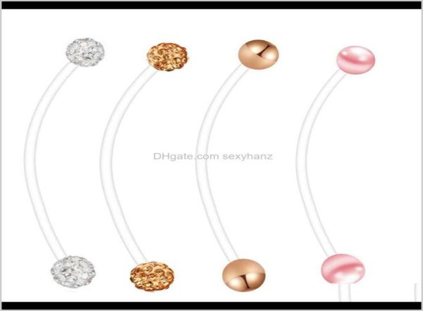 bell drop delivery 2021 pregnancy navel ring flexible button bioplast long belly rings body piercing jewelry mix 4 styles 80pcs 7069562, Silver
bell drop delivery 2021 pregnancy navel ring flexible button bioplast long belly rings body piercing jewelry mix 4 styles 80pcs 7069562, Silver