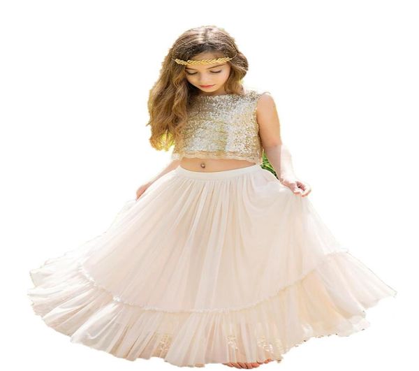 bohemian flower girls dresses 2023 two pieces style gold sequins junior bridesmaid dress crop beach country boho girls dance d2340981, White;blue
bohemian flower girls dresses 2023 two pieces style gold sequins junior bridesmaid dress crop beach country boho girls dance d2340981, White;blue