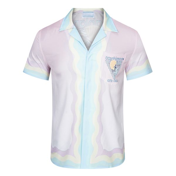 men's designer shirt summer casual printed real silk street beach style short sleeve high-quality shirt#025, White;black
men's designer shirt summer casual printed real silk street beach style short sleeve high-quality shirt#025, White;black