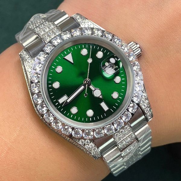 diamond watch mens automatic mechanical watches 40mm sapphire luminous women wristwatch with diamond-studded steel bracelet montre de luxe, Slivery;brown
diamond watch mens automatic mechanical watches 40mm sapphire luminous women wristwatch with diamond-studded steel bracelet montre de luxe, Slivery;brown