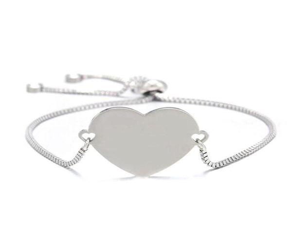 women bracelet blank heart charm bangle 304 stainless steel adjustable box chain bracelets female jewelry whole 10pcs297h1312194, Golden;silver
women bracelet blank heart charm bangle 304 stainless steel adjustable box chain bracelets female jewelry whole 10pcs297h1312194, Golden;silver