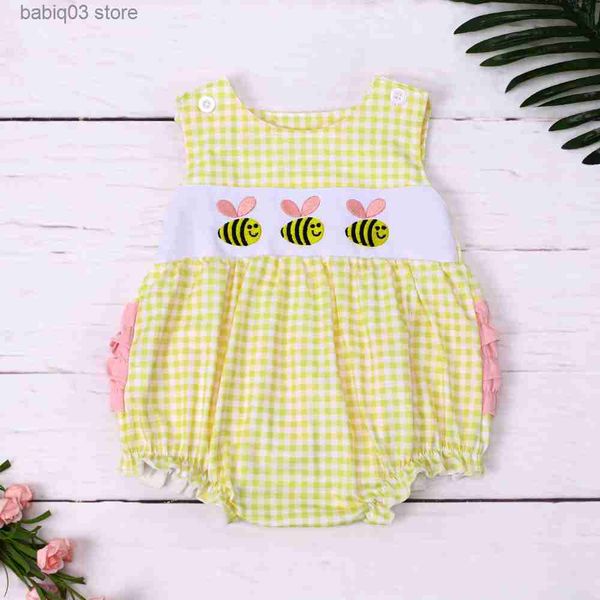 rompers new born 0-3t romper babi girls clothes cute bee embroidery bodysuit outfit sleeve yellow one piece shorts pink lace jumpsuit t23052, Blue
rompers new born 0-3t romper babi girls clothes cute bee embroidery bodysuit outfit sleeve yellow one piece shorts pink lace jumpsuit t23052, Blue