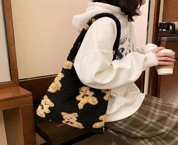 school bags women039s girls fluffy shoulder bag cute bear print andle female autumn winter handbag plush tote fashion shop7914743
school bags women039s girls fluffy shoulder bag cute bear print andle female autumn winter handbag plush tote fashion shop7914743