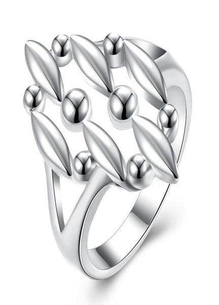 whole 925 sterling silver plated fashion bead ring jewelry lknspcr120835073312149363, Golden;silver 
whole 925 sterling silver plated fashion bead ring jewelry lknspcr120835073312149363, Golden;silver