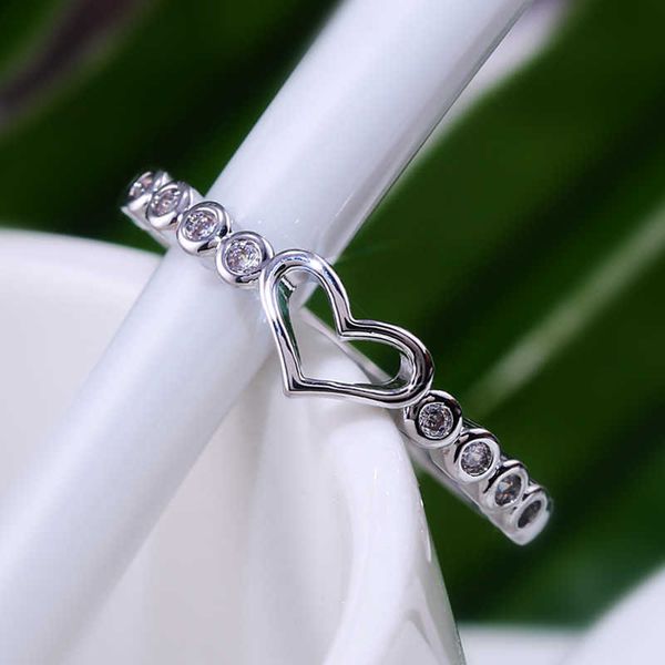 band rings huitan simple heart shaped gift rings for women special day present for girlfriend with tiny zircon stone minimalist accessories, Silver
band rings huitan simple heart shaped gift rings for women special day present for girlfriend with tiny zircon stone minimalist accessories, Silver
