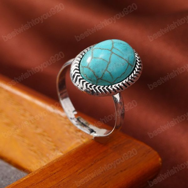 vintage green oval stone finger rings for women antique silver color adjustable ring female statement bohemian jewelry
vintage green oval stone finger rings for women antique silver color adjustable ring female statement bohemian jewelry