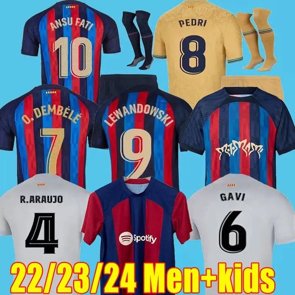 22 23 lewandowski gavi barcelonas soccer jerseys pedri rosalia 4th ansu fati de futbol camisetas raphinha football shirt men women barca kit, Black;yellow
22 23 lewandowski gavi barcelonas soccer jerseys pedri rosalia 4th ansu fati de futbol camisetas raphinha football shirt men women barca kit, Black;yellow