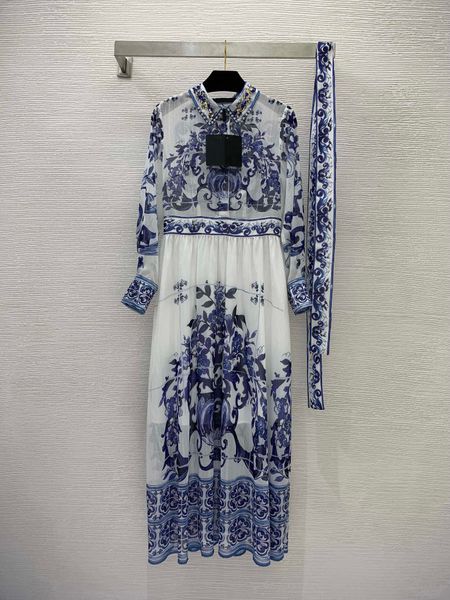 designer dresses womens lapel neck pearl and diamond celadon print lace up long sleeve maxi dress size smlxl fashion silk blend summer women, Black;gray
designer dresses womens lapel neck pearl and diamond celadon print lace up long sleeve maxi dress size smlxl fashion silk blend summer women, Black;gray