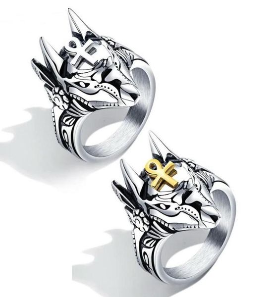hip hop anubis wolf head ring for men luxury designer gold silver ankh ancient egypt belief rings vintage stainless steel punk coo5395934, Golden;silver
hip hop anubis wolf head ring for men luxury designer gold silver ankh ancient egypt belief rings vintage stainless steel punk coo5395934, Golden;silver
