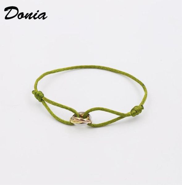 donia jewelry threering bangle european and american fashion designers luxury leather rope exaggerated titanium steel microinlai7742794, Black
donia jewelry threering bangle european and american fashion designers luxury leather rope exaggerated titanium steel microinlai7742794, Black