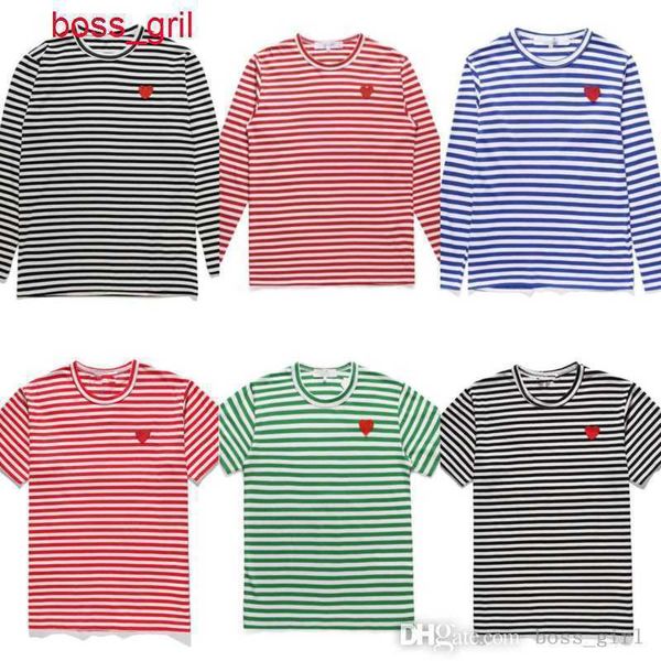 fashion brand heart t-shirt peach heart long sleeve round neck cotton designer men's and women's lovers black stripe red tee, White
fashion brand heart t-shirt peach heart long sleeve round neck cotton designer men's and women's lovers black stripe red tee, White