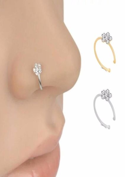 small thin 5 clear crystals flower charm nose silver hoop stud ring jewelry cne fast for 3878668
small thin 5 clear crystals flower charm nose silver hoop stud ring jewelry cne fast for 3878668