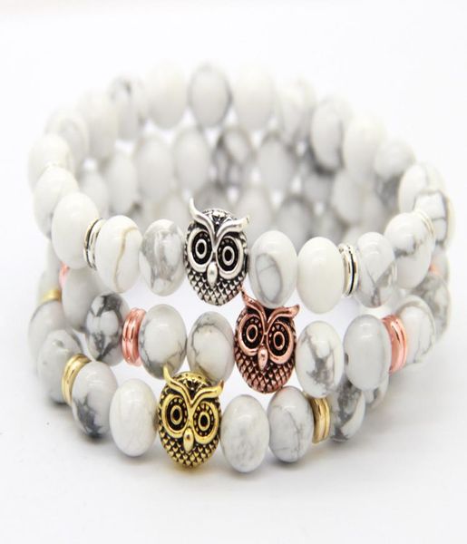 2016 new design 8mm natural white howlite stone beads antique gold rose gold silver owl bracelets exquiste gifts9762998, Golden;silver
2016 new design 8mm natural white howlite stone beads antique gold rose gold silver owl bracelets exquiste gifts9762998, Golden;silver