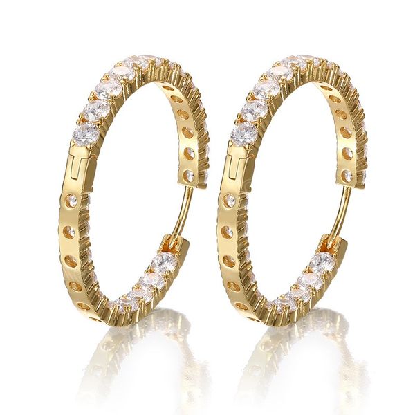 women slim hoops 18k yelow white gold plated shiny round cz earrings hoops for girls women for party wonderful birthday gift, Golden;silver
women slim hoops 18k yelow white gold plated shiny round cz earrings hoops for girls women for party wonderful birthday gift, Golden;silver