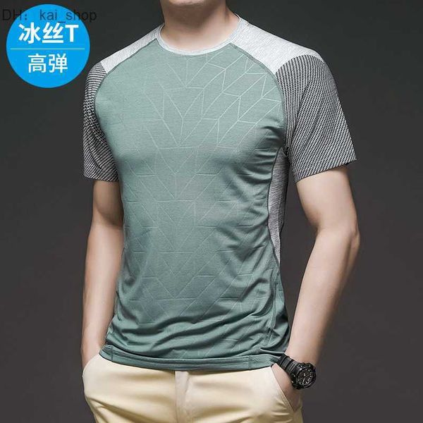 2023 summer quick drying clothes outdoor sports fitness new short sleeve round neck fashion ice silk 21, White;black
2023 summer quick drying clothes outdoor sports fitness new short sleeve round neck fashion ice silk 21, White;black