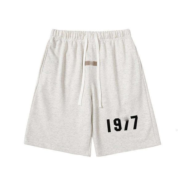 men's shorts fashion ess designer pants 380g fog season 8 double thread ess pants 1977 flocking printed for men, White;black
men's shorts fashion ess designer pants 380g fog season 8 double thread ess pants 1977 flocking printed for men, White;black