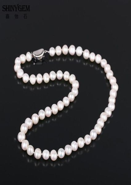 chokers shinygem natural 79mm freashwater pearl chocker near round white women necklaces classic wedding jewelry elegant necklace3307655, Golden;silver
chokers shinygem natural 79mm freashwater pearl chocker near round white women necklaces classic wedding jewelry elegant necklace3307655, Golden;silver