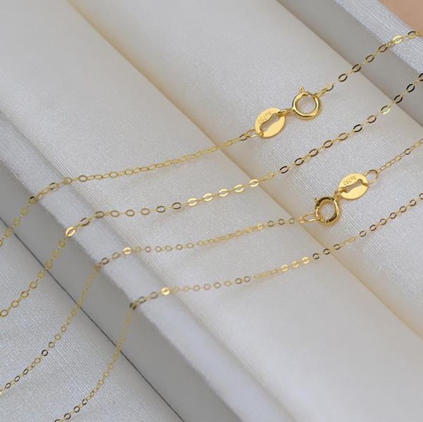 100 genuine 18k gold chain 18 inches au750 cost necklace pendant wendding party gift for women 1pcslot6827466, Silver
100 genuine 18k gold chain 18 inches au750 cost necklace pendant wendding party gift for women 1pcslot6827466, Silver