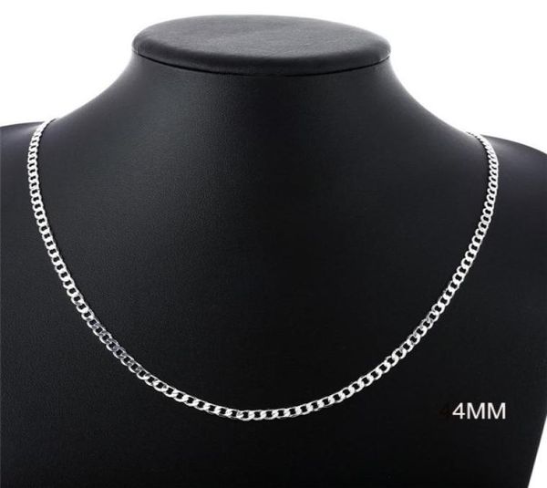 4mm 10pcs 16quot30quot genuine solid 925 sterling silver fashion curb necklace chain jewelry with lobster clasps7024435
4mm 10pcs 16quot30quot genuine solid 925 sterling silver fashion curb necklace chain jewelry with lobster clasps7024435