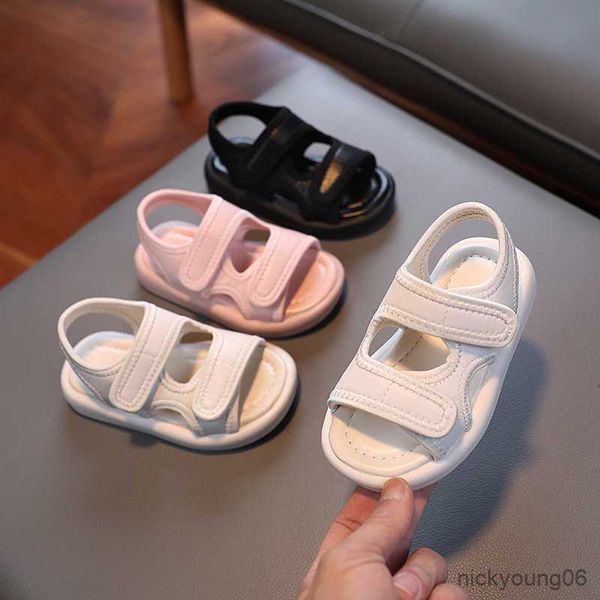 sandals summer boy sandals children's soft soled leather comfortable girls flats solid color beach shoes 21-30 r230529, Black;red
sandals summer boy sandals children's soft soled leather comfortable girls flats solid color beach shoes 21-30 r230529, Black;red